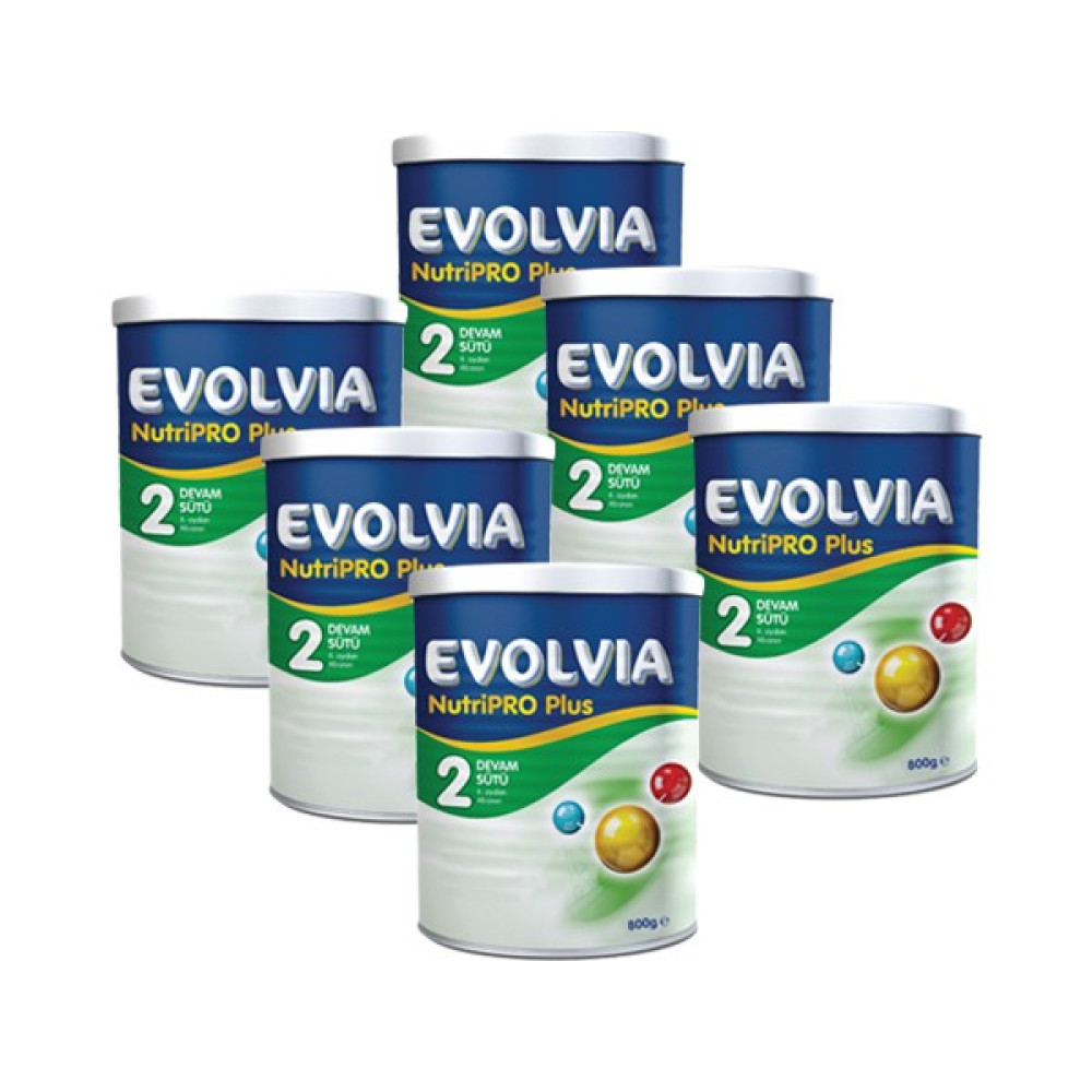 Evolvia 2 Devam Sütü Nutripro Plus 800 gr x 6 Adet Bebek Mamaları Fiyatı