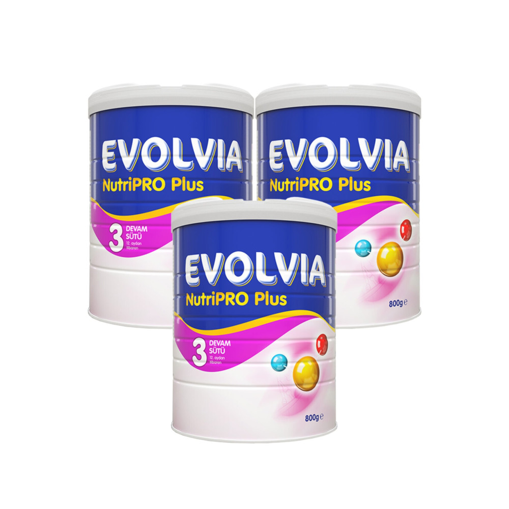 Evolvia 3 Devam Sütü Nutripro Plus 800 gr X 3 Adet Bebek Mamaları Fiyatı