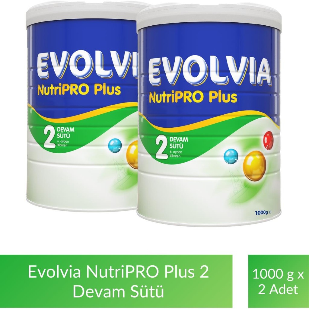 Evolvia Nutripro Plus 2 Devam Sütü 1000 gr x 2 Adet Bebek Mamaları Fiyatı