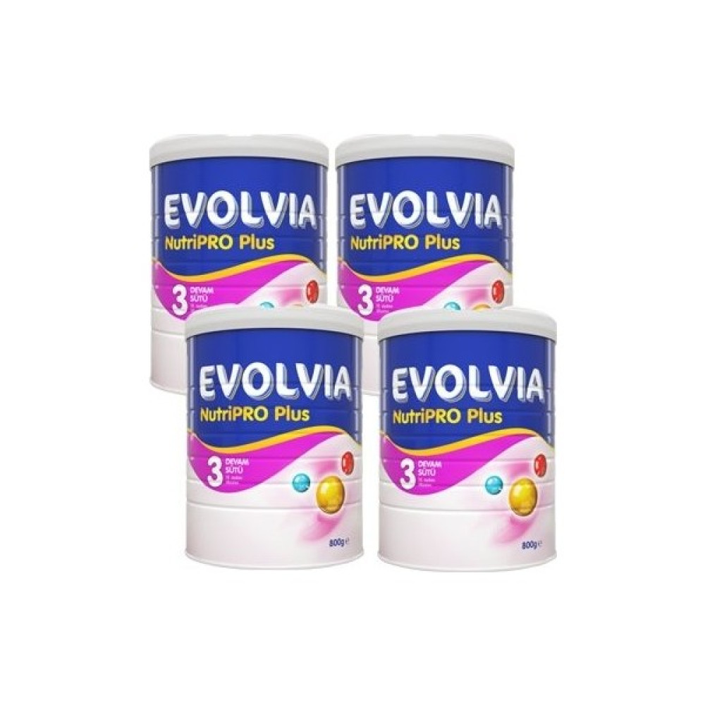 Evolvia Nutripro Plus 3 Bebek Devam Sütü 800gr 4'lü Paket Bebek Beslenme Gereçleri Fiyatı