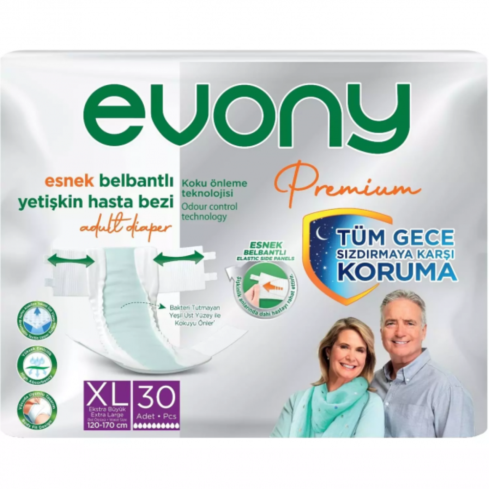 Evony Premium Belbantli Yetiskin Hasta Bezi Xl 30 Adet Hasta Bezleri ve Temizliği Fiyatı