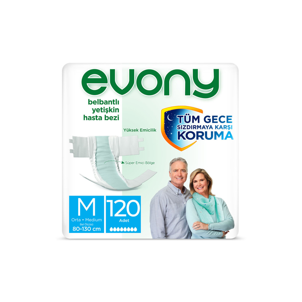Evony Yetişkin Hasta Bezi Medıum 120 Adet Hasta Bezleri ve Temizliği Fiyatı