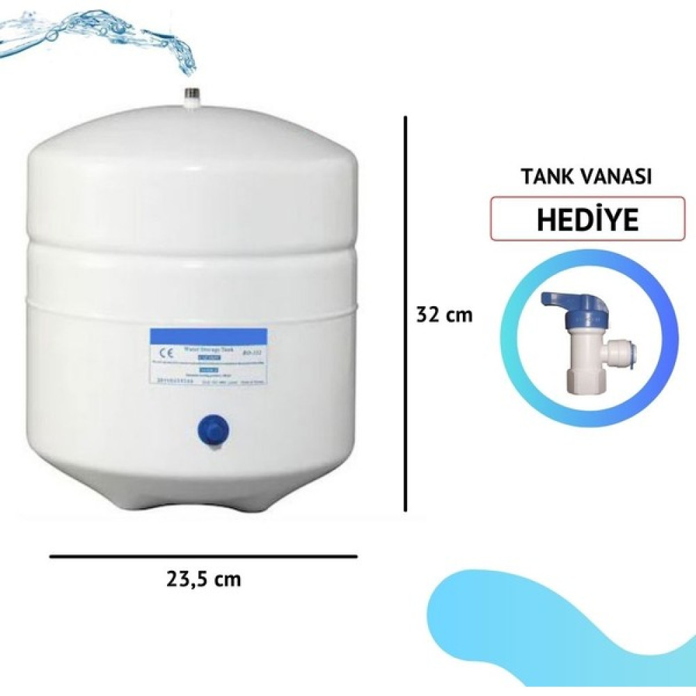 Evora 8 Lt. Metal Tank 2.2 Galon Su Arıtma Tankı Nalburiye & Hırdavat Fiyatı