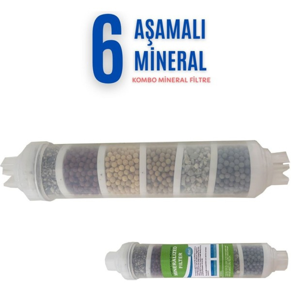 Evora Mineral 6 Lı Combo Filtre Su Arıtma Filtresi Alkalin + Detox Bahçe Makinesi Aksesuar & Yedek Parça Fiyatı