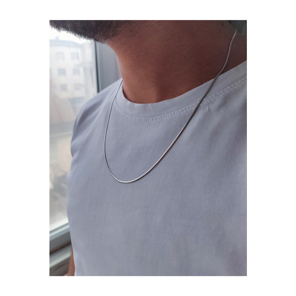 Evorya 316l Paslanmaz Çelik Erkek Kadın Unisex Gümüş Renk Ince Italyan Yassı 60cm Kolye 60 cm Beden Bijuteri Kolye Fiyatı