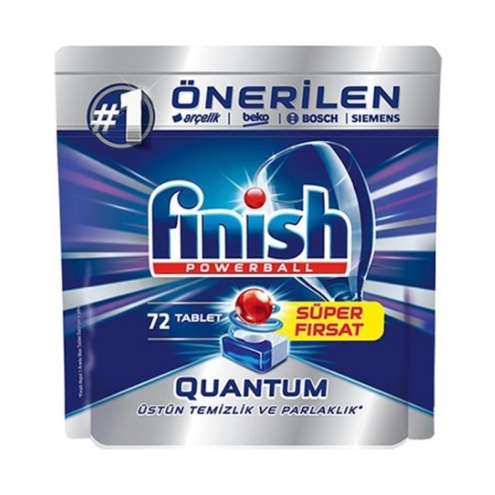 EVOSED 24'lü Finish Tablet Quantum 72-Li - 1,3 lt Bulaşık Yıkama Fiyatı