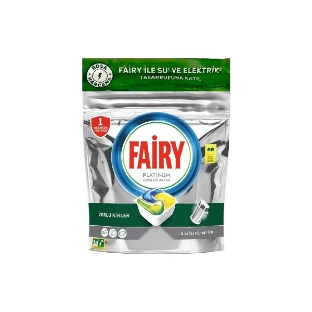 EVOSED 6'lı Fairy Tablet Platinum 65'li - 1,3 lt Bulaşık Yıkama Fiyatı