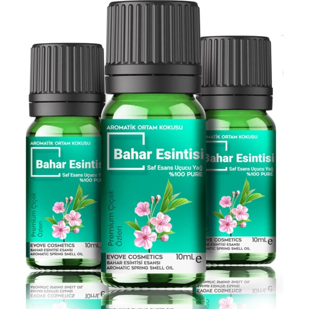 Evove Bahar Çiçekleri Oda Kokusu 3 Adet 10ML Set Aromatik Buhardanlık Difüzör Koku Esansı Esansiyel Yağ Oda Kokusu Fiyatı