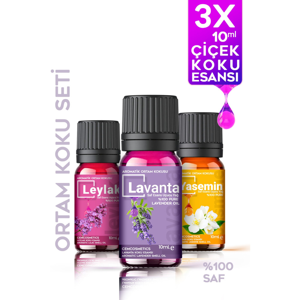 Evove Cosmetics Efsane Çiçekler Oda Kokusu %100 Saf & Doğal 3lü Set 3x10ml Aromatik Esansiyel Uçucu Yağ Buhardanlık Ev & Dekorasyon Aksesuarları Fiyatı