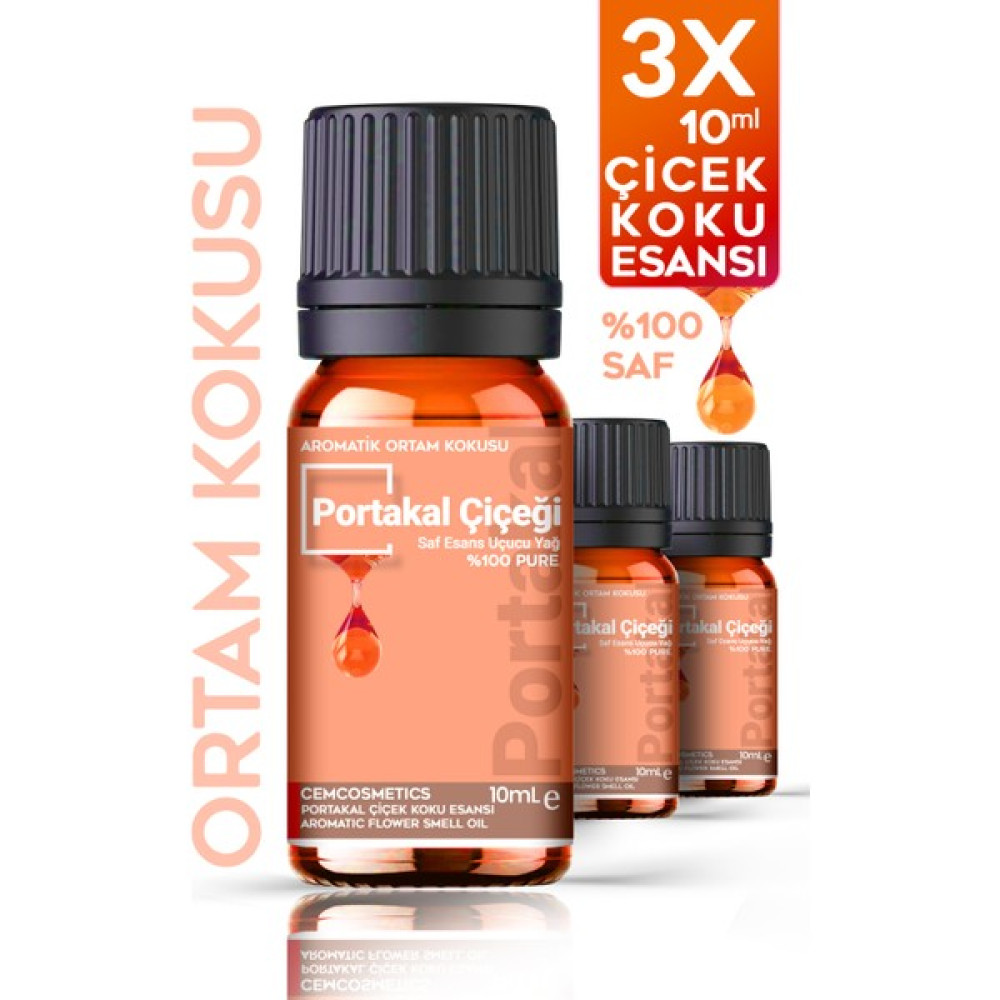Evove Oda Kokusu Portakal Çiçeği Esans Yağı %100 Saf & Doğal 3lü Set 3X10ML Difüzör Buhar Makinesi Kokusu Oda Kokusu Fiyatı