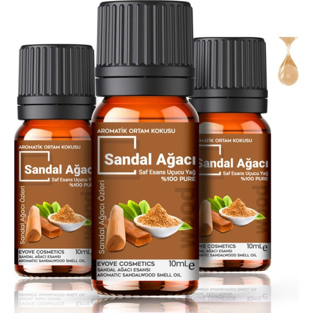 Evove Sandal Ağacı Esansiyel Yağ Oda Kokusu 3 Adet 10ML Set Aromatik Buhardanlık Difüzör Uçucu Yağ Oda Kokusu Fiyatı