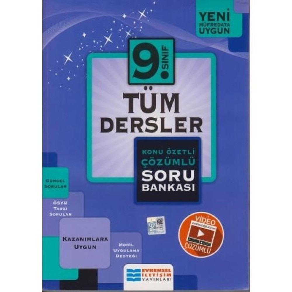 Evrensel 9. Sınıf Tüm Dersler Konu Özetli Soru Bankasıyeni Tüm Dersler Fiyatı