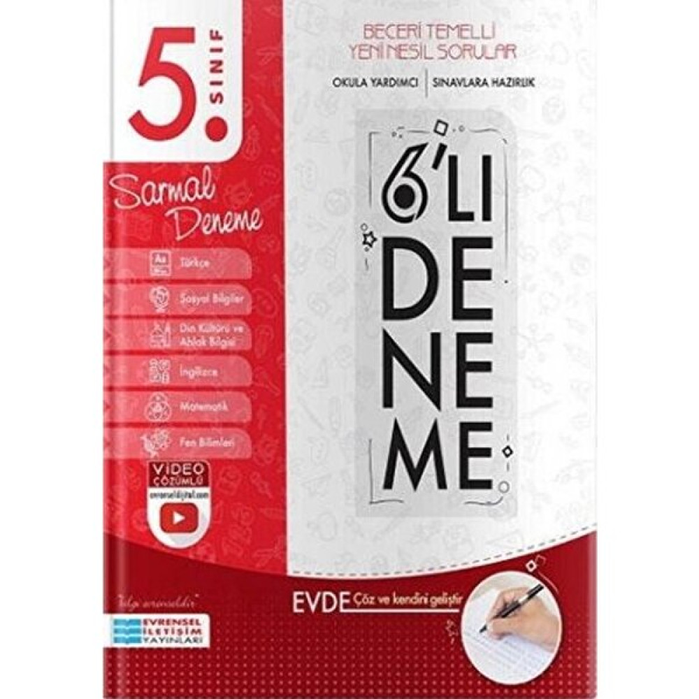 Evrensel Iletişim 5. Sınıf 6lı Sarmal Deneme Kaynak Kitapları Fiyatı