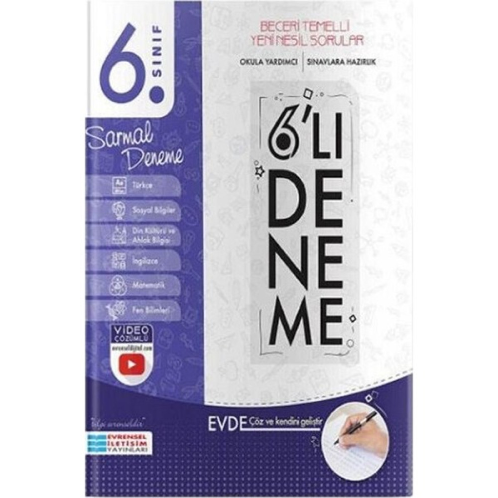 Evrensel Iletişim 6. Sınıf 6lı Sarmal Deneme Kaynak Kitapları Fiyatı