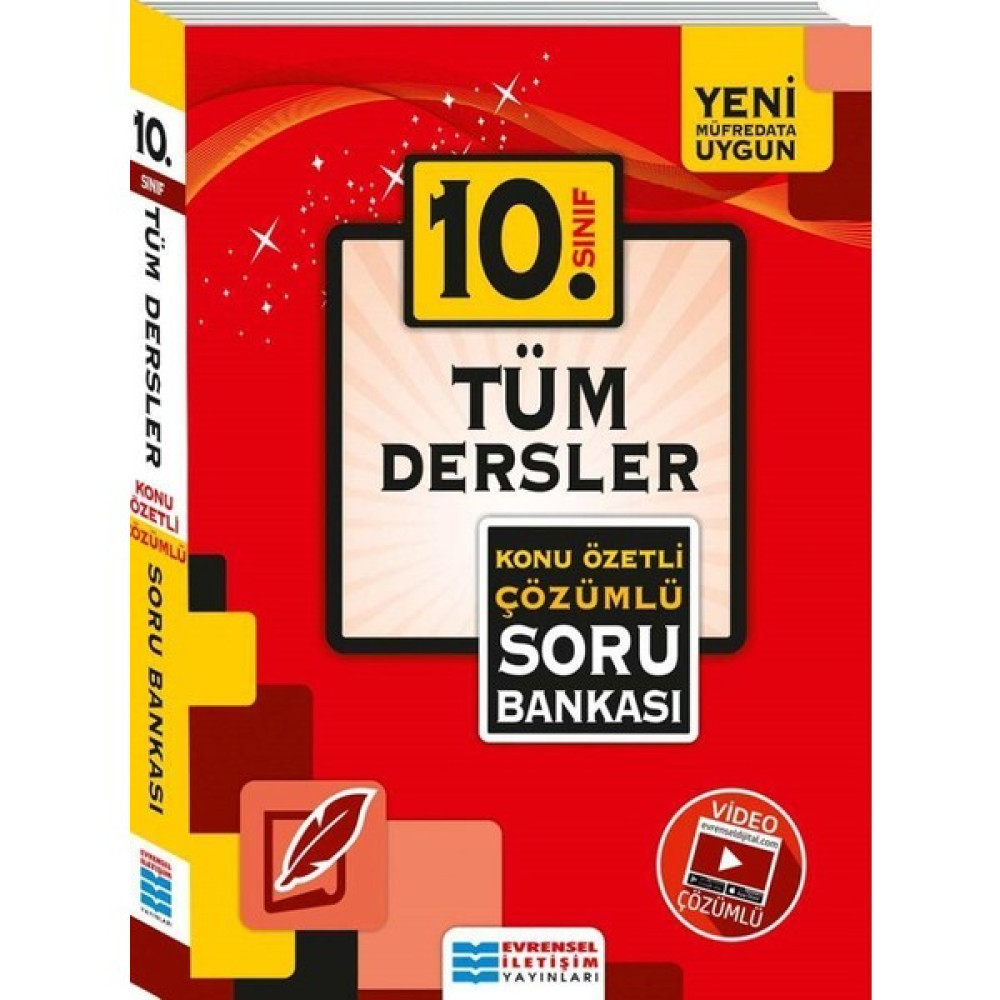 Evrensel İletişim Yayınları 10.Sınıf Tüm Dersler Konu Özetli Soru Bankası Tüm Dersler Fiyatı