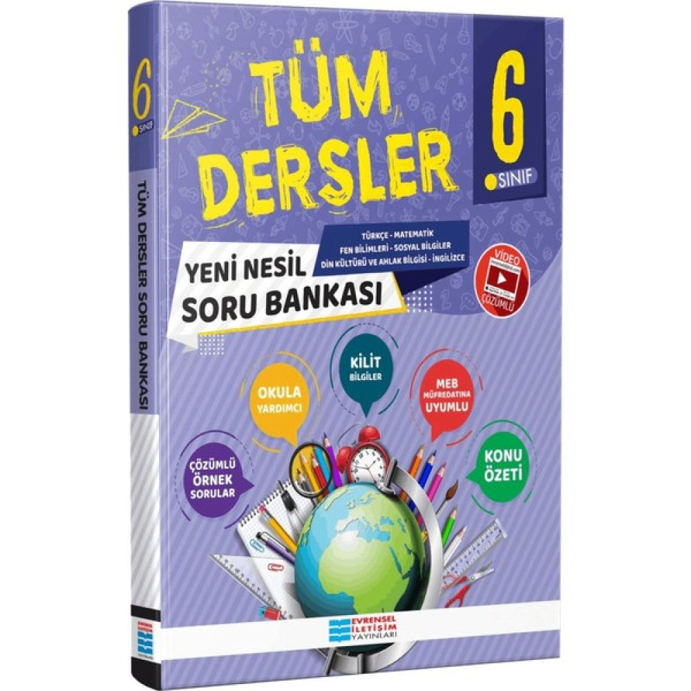 Evrensel İletişim Yayınları 6. Sınıf Yeni Nesil Tüm Dersler Soru Bankası - Yeni Kaynak Kitapları Fiyatı