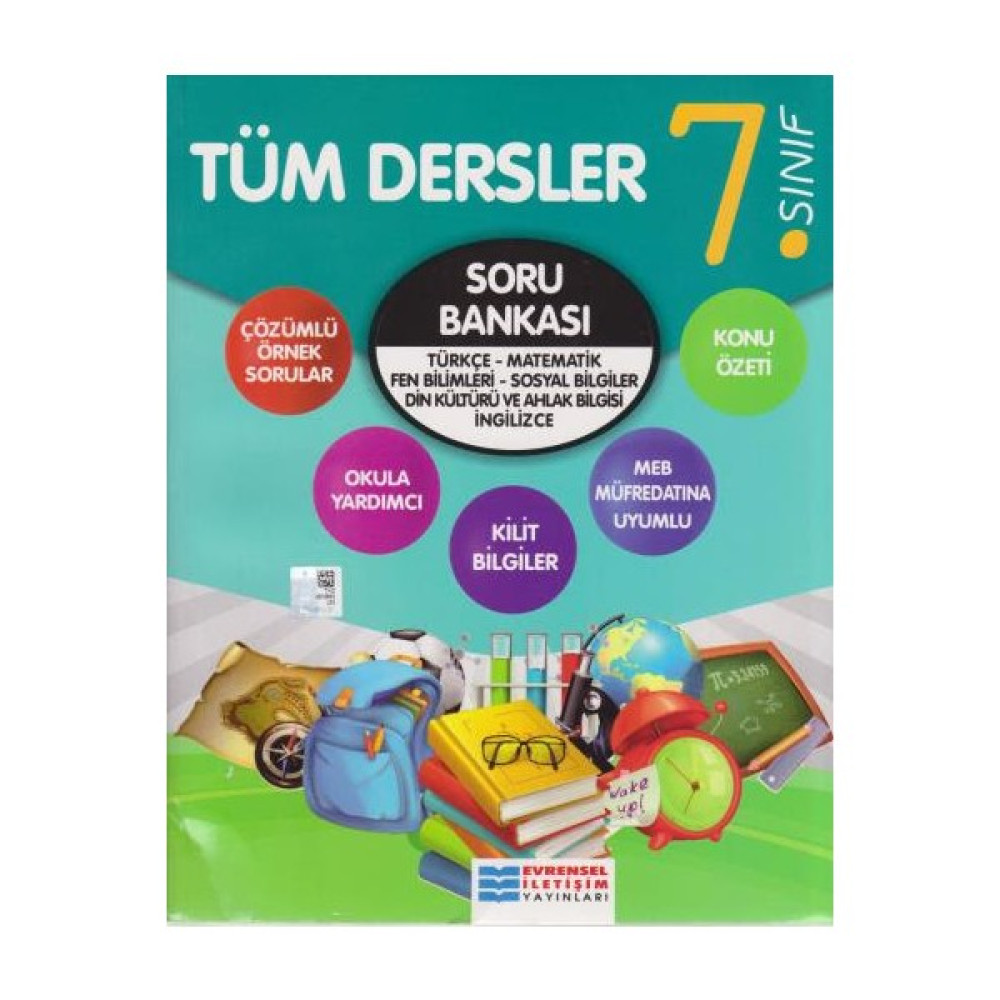 Evrensel İletişim Yayınları 7.Sınıf Tüm Dersler Soru Bankası Yeni Temel Yeterlilik Testi (TYT) Fiyatı