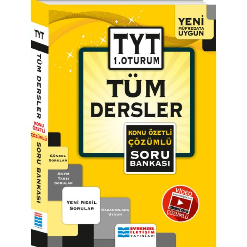 Evrensel İletişim Yayınları Tyt Tüm Dersler Konu Özetli Çözümlü Soru Bankası 1. Oturum Yeni Temel Yeterlilik Testi (TYT) Fiyatı