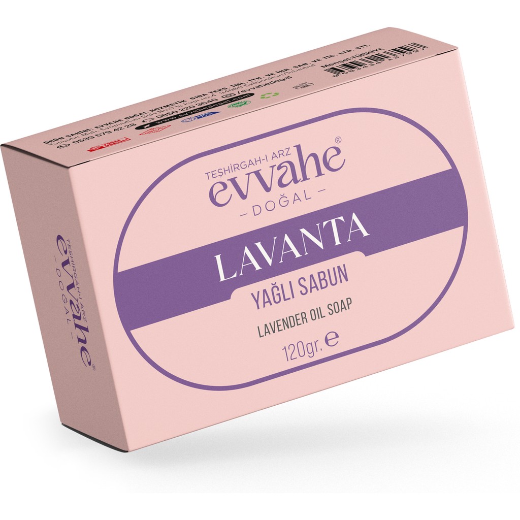 Evvahe Lavanta Yağlı Sabun 120 gr Doğal İçeriklerle Zenginleştirilmiş Ferahlatıcı Koku Diğer Fiyatı