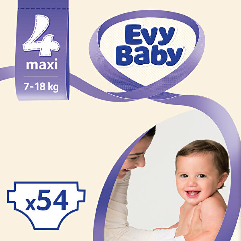 Evy Baby Bebek Bezi 4 Beden Maxi Dev Paket 54 Adet Bebek Bezi Fiyatı