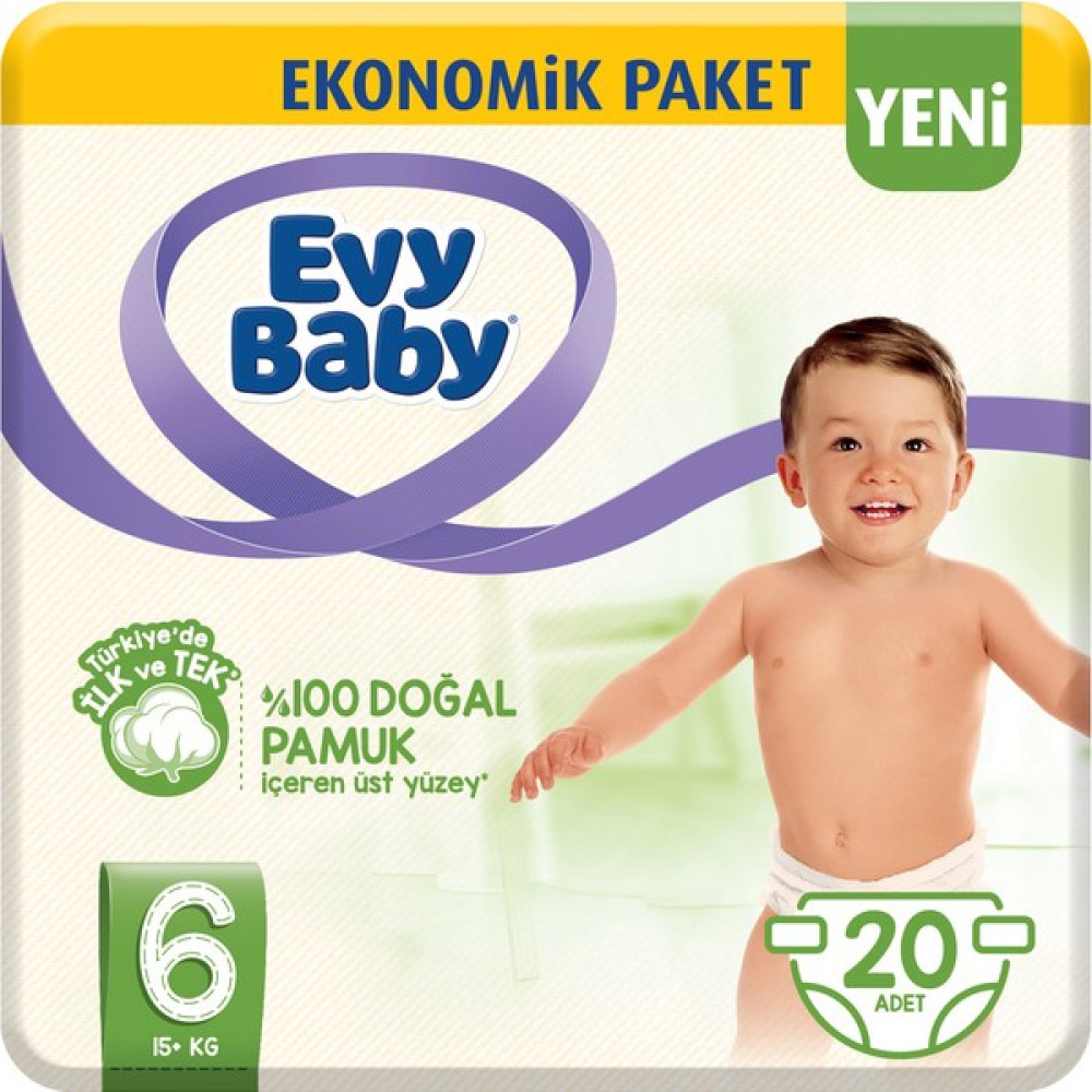 Evy Baby Bebek Bezi 6 Beden XL 20 Adet (Yeni) Bebek Bezi Fiyatı