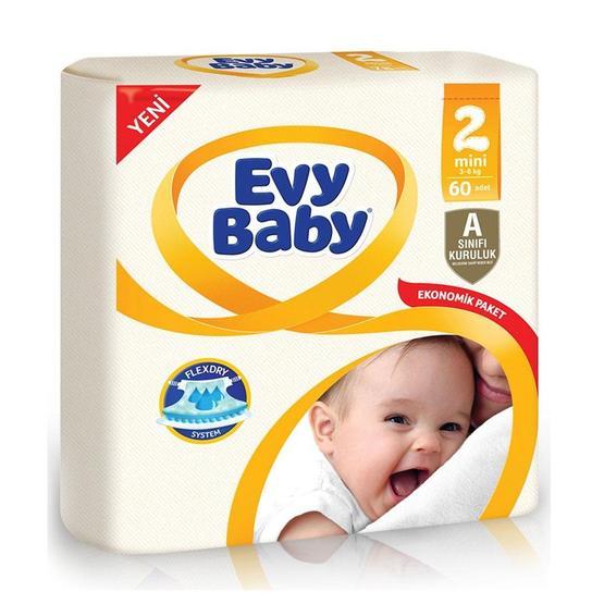 Evy Baby No:2 Mini 60 Adet Bebek Bezi Bebek Bezi Fiyatı