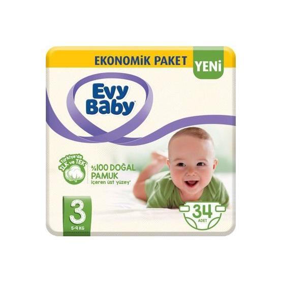 Evy Baby No:3 Mini 34 Adet Bebek Bezi