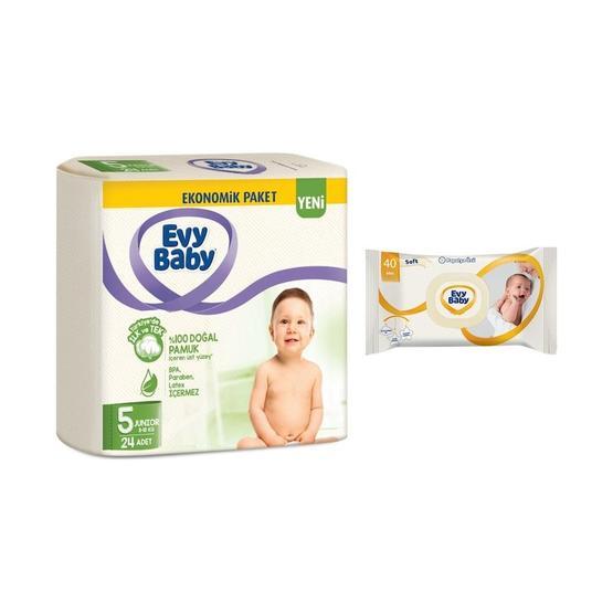 Evy Baby No:5 Junior 11-18 kg 24 Adet Bebek Bezi