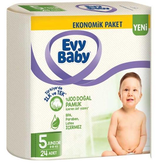 Evy Baby No:5 Junior 11-18 kg 24 Adet Bebek Bezi