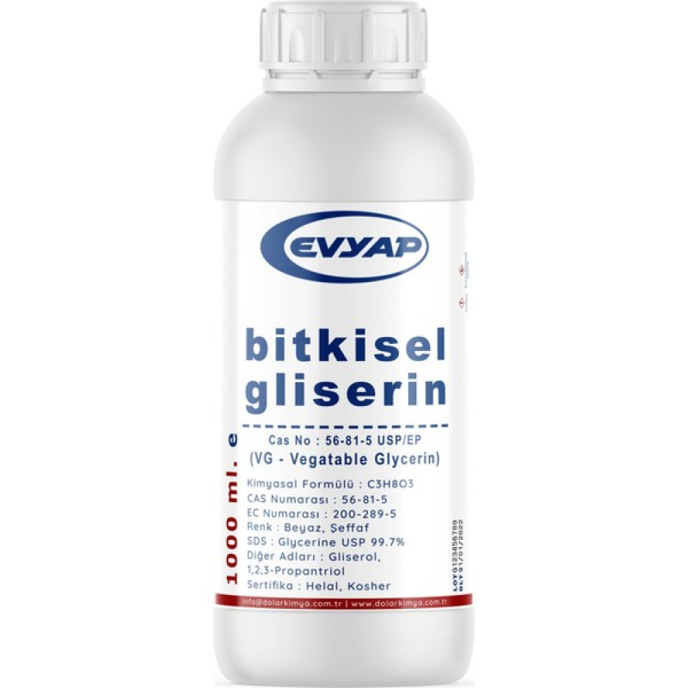 Evyap Bitkisel Gliserin Gıda Tipi 1000 gr (800 Ml) - 800 ml Bitkisel Yağlar Fiyatı