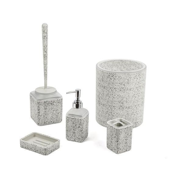 Ews Granit Füme Banyo Takımı