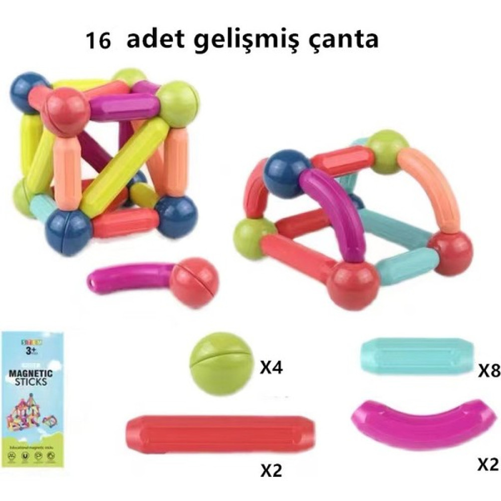 Ex Deco Manyetik Çubuklar ve Sürekli Değişen Çocuk Eğitici Büyük Parçacık Oyuncakları Yapı Taşlarını Birleştirir Manyetik Demir Emme Erkek ve Kız E... Legolar ( Yapım Oyuncakları ) Fiyatı