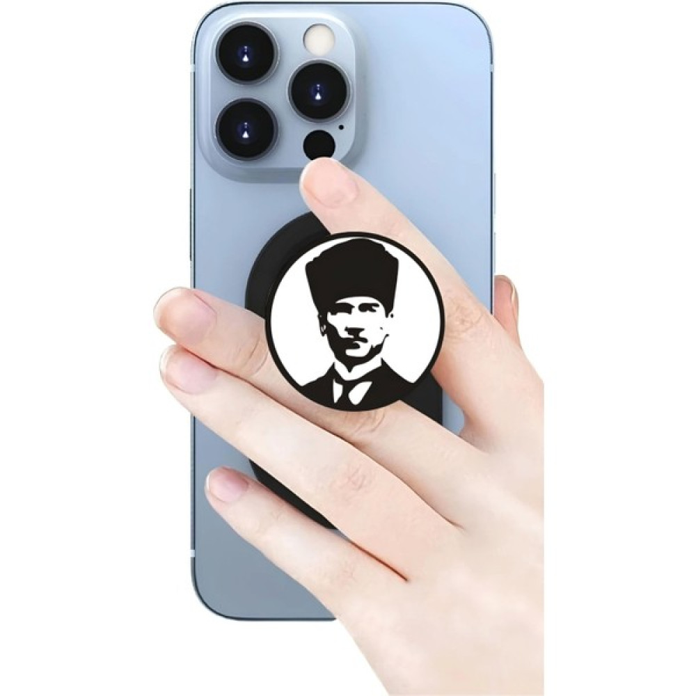 Excarpin Atatürk Silüet Telefon Tutucu Pop Socket Rahat Kullanım Parmak Tutucu Cep Telefonu Tutucu Fiyatı