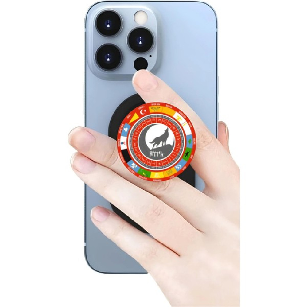 Excarpin Türk Devletleri Pusulası Telefon Tutucu Pop Socket Rahat Kullanım Parmak Tutucu Cep Telefonu Tutucu Fiyatı