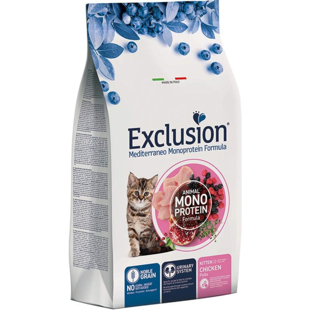 Exclusion Düşük Tahıllı Monoprotein Kitten Tavuklu Yavru Kedi Maması 1,5 kg Evcil Hayvan Ürünleri Fiyatı