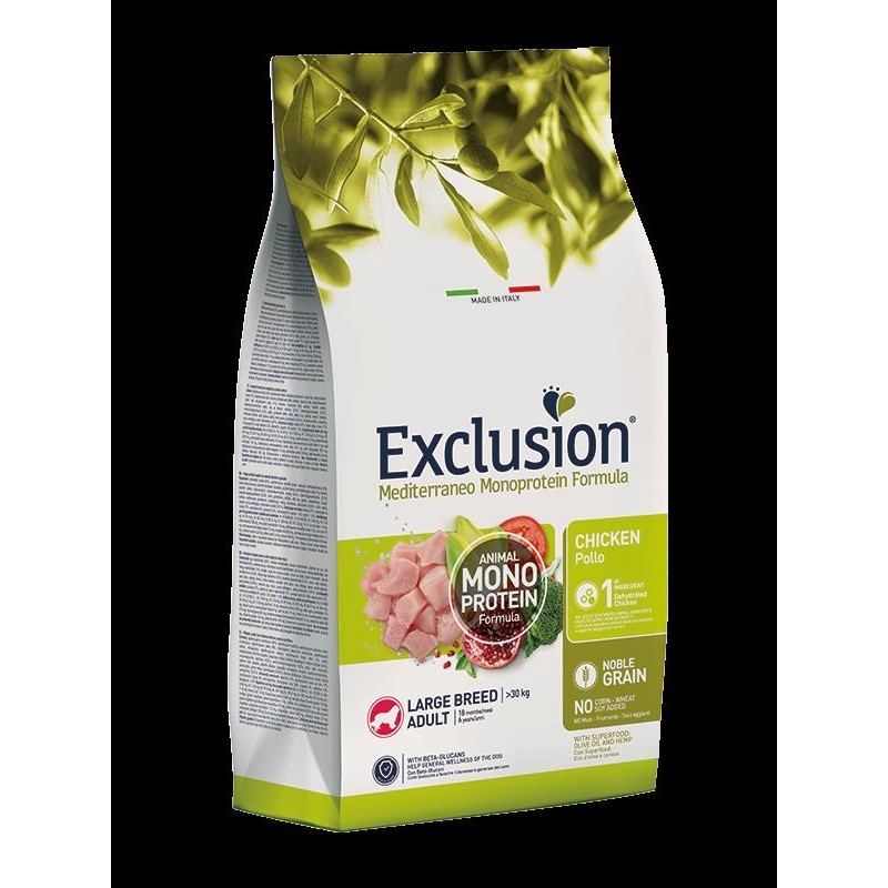 Exclusion Monoprotein Düşük Tahıllı Tavuklu ve Narlı Büyük Irk Yetişkin Köpek Maması 12 kg Evcil Hayvan Ürünleri Fiyatı