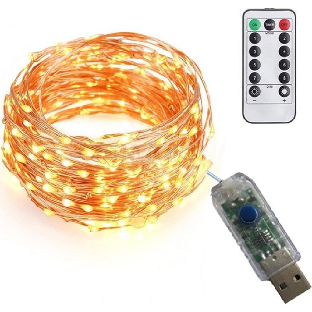 Exeo Peri Tel LED Işık Kumandalı Animasyonlu USB LED - Gün Işığı - 10 m Led Aydınlatmalar Fiyatı