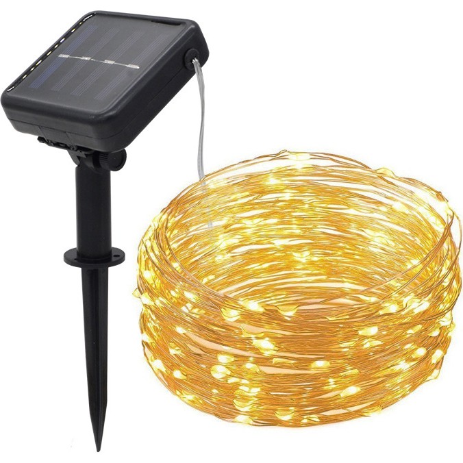 Exeo Peri Tel LED Işık Solar Enerji ile Çalışan 7M Uzunlukta 50 LED Gün Işığı Renkli - 22 m SSD / Solid State Drive Fiyatı