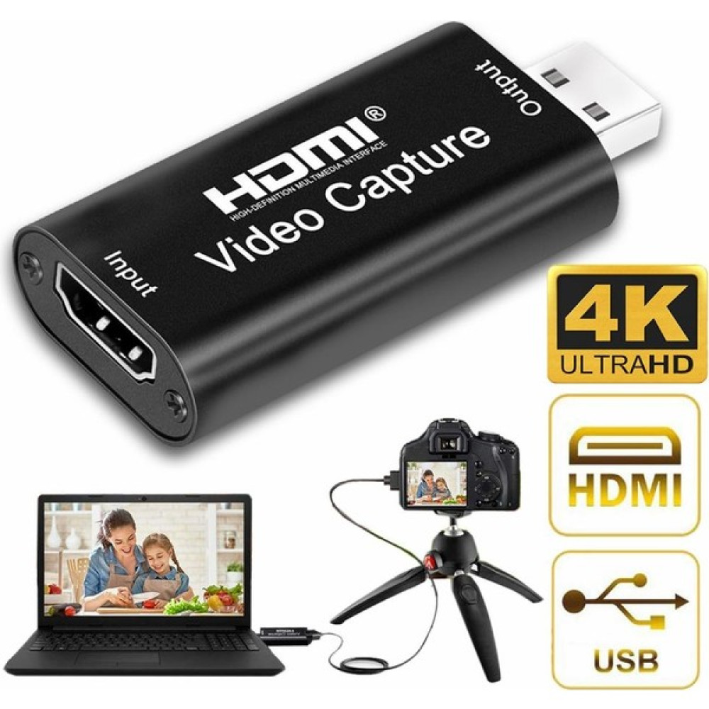 Exeo Playstation Xbox Gamer HDMI USB Video Capture Kartı - Siyah Bilgisayar Çevirici ve Adaptörü Fiyatı