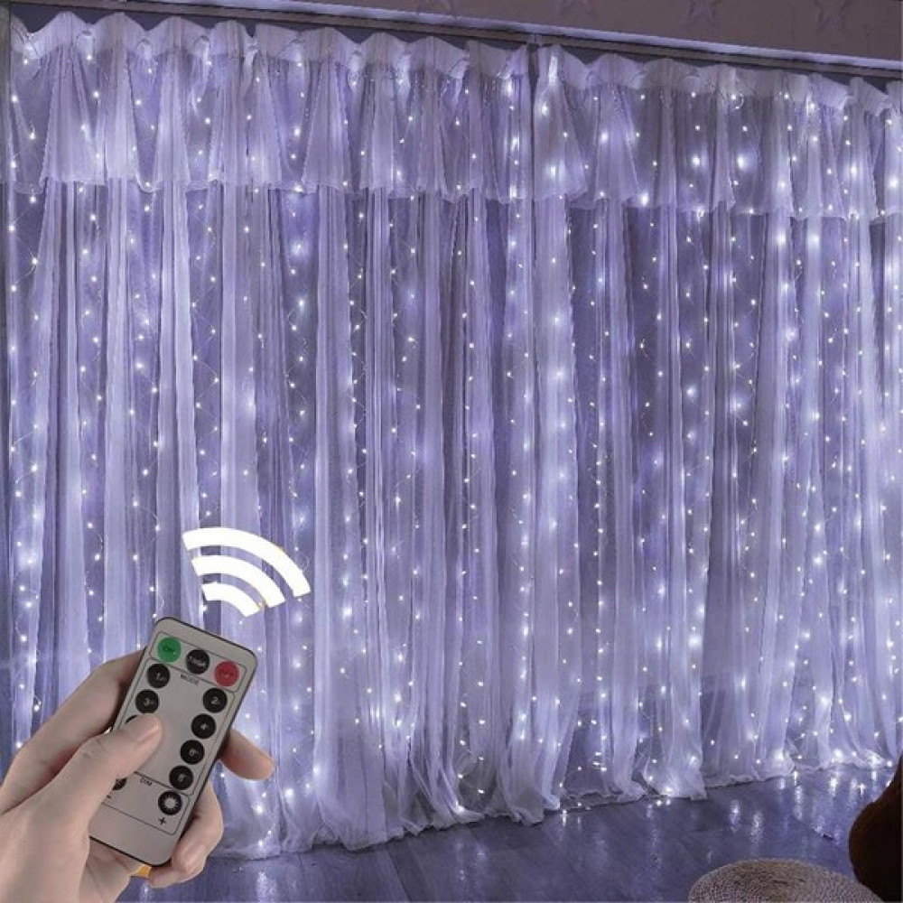 Exeo USB Perde Peri LED Kumandali Dekoratif Su Geçirmez Beyaz Led Aydınlatmalar Fiyatı
