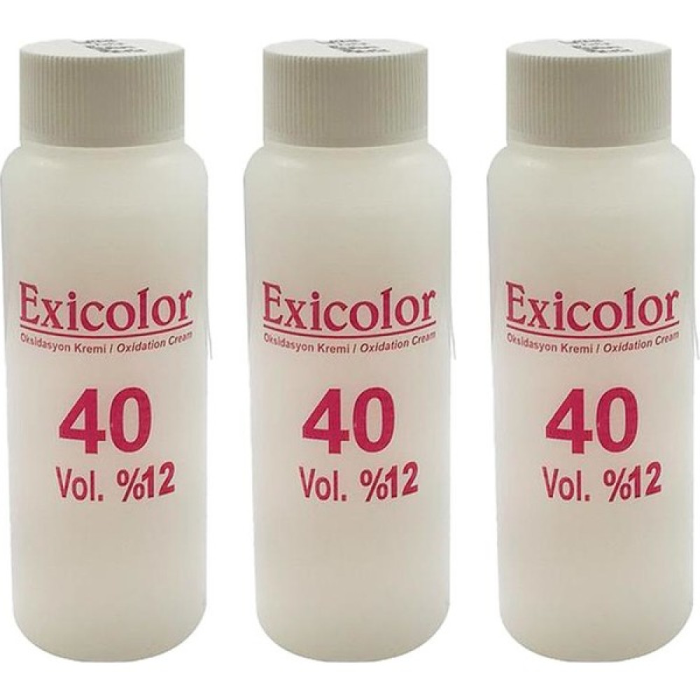 Exicolor 40 Volüm Oksidan Peroksit 60 ml 3 Adet Saç Boyası Fiyatı