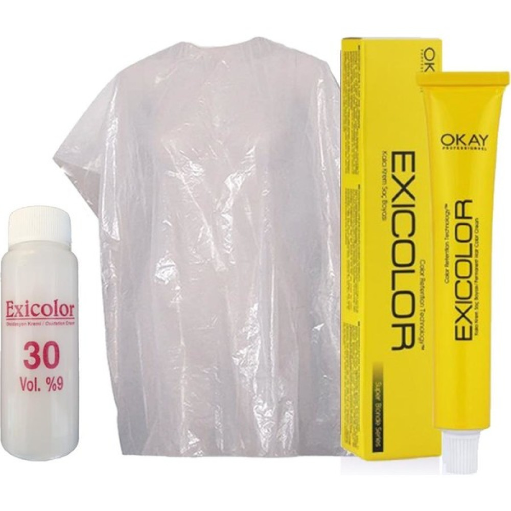 Exicolor Saç Boyası Tüp 60 ml - 12.00 Yoğun Doğal Süper Açıcı + 30 Volüm Peroksit + Boya Naylonu Saç Boyası Fiyatı