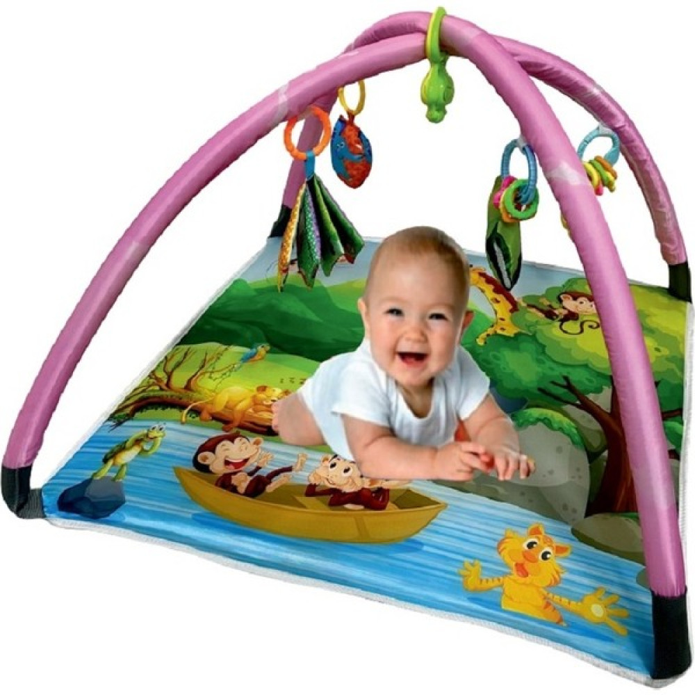 Exin Kız Bebek Aktivite Oyuncaklı, Çıngıraklı, Pembe Bebek Oyun Minderi Oyun Halısı - 75 x 75 cm - Bebek Mavisi Oyuncak Fiyatı