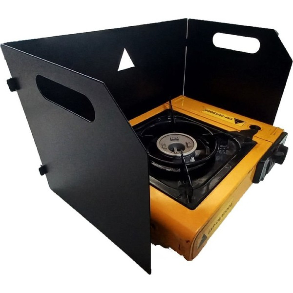 Exp-Outdoor Rüzgarlık Tekli Ocak Galvaniz Koruma Siyah Kamp Mutfağı Fiyatı