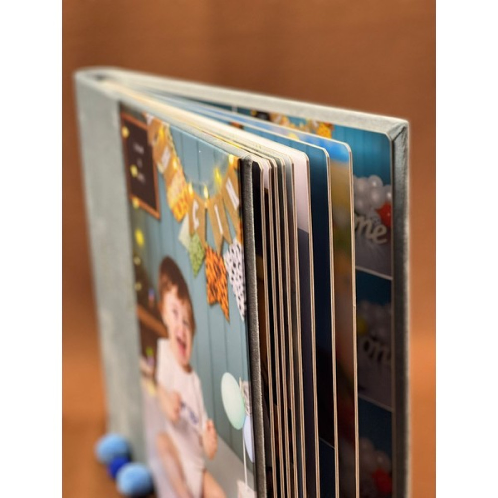 Express Hediyelik Bebek Albümü, Panoramik Bebek Albümü - Açık Mavi - 25x25 cm Resim & Fotoğraf Çerçevesi Fiyatı