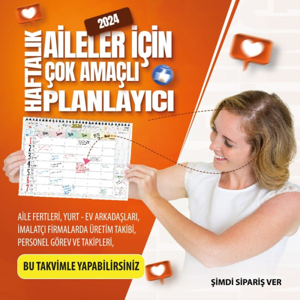 Express Planner 2024 Takvim A4 Ebat 53 Haftalık Planlayıcı Aile Planlayıcı Family Takvim Fiyatı