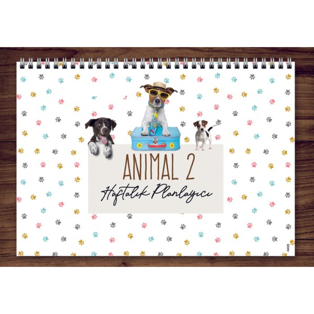 Express Planner A4 Haftalık Planlayıcı Dogs Animal 2 - Renkli Ajanda Fiyatı
