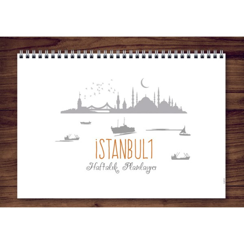 Express Planner A4 Haftalık Planlayıcı Istanbul 1 - Renkli - Spiralli Defter Ajanda Fiyatı