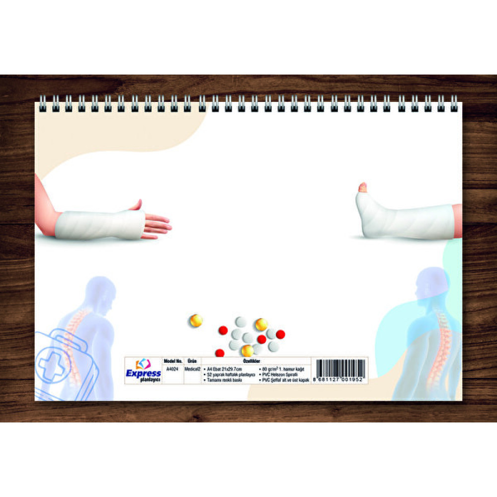 Express Planner A4 Haftalık Planlayıcı Medical 2 Ajanda Fiyatı