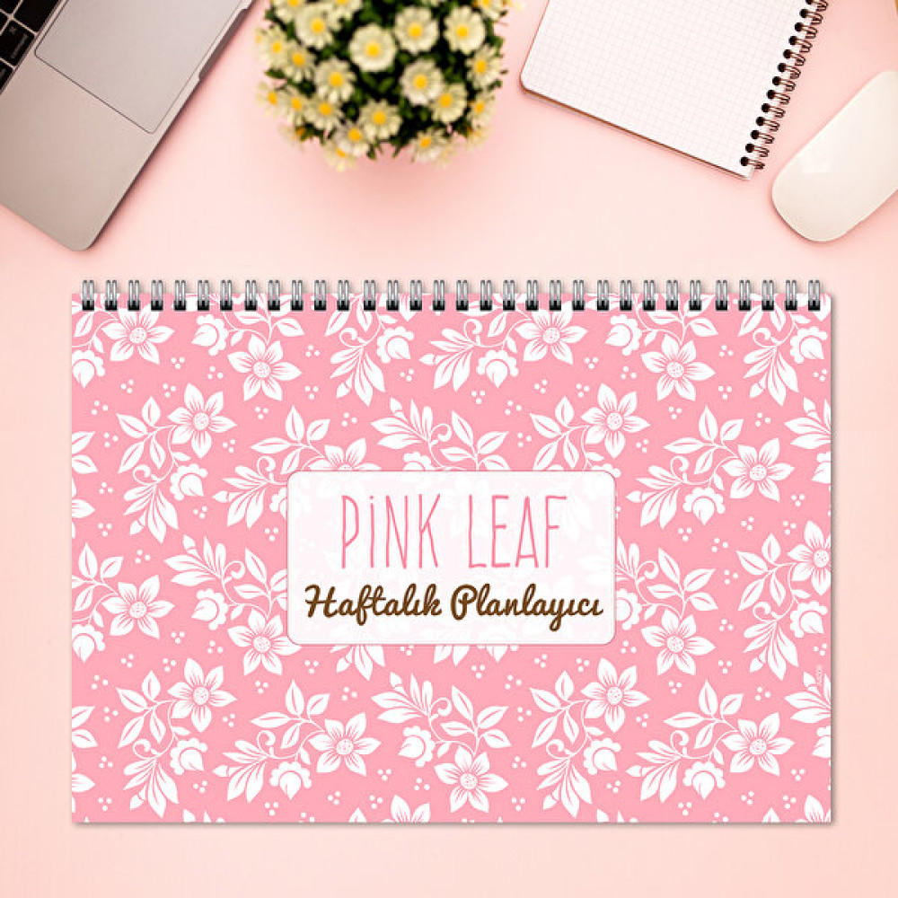 Express Planner A4 Haftalık Planlayıcı Pink Leaf Ajanda Fiyatı